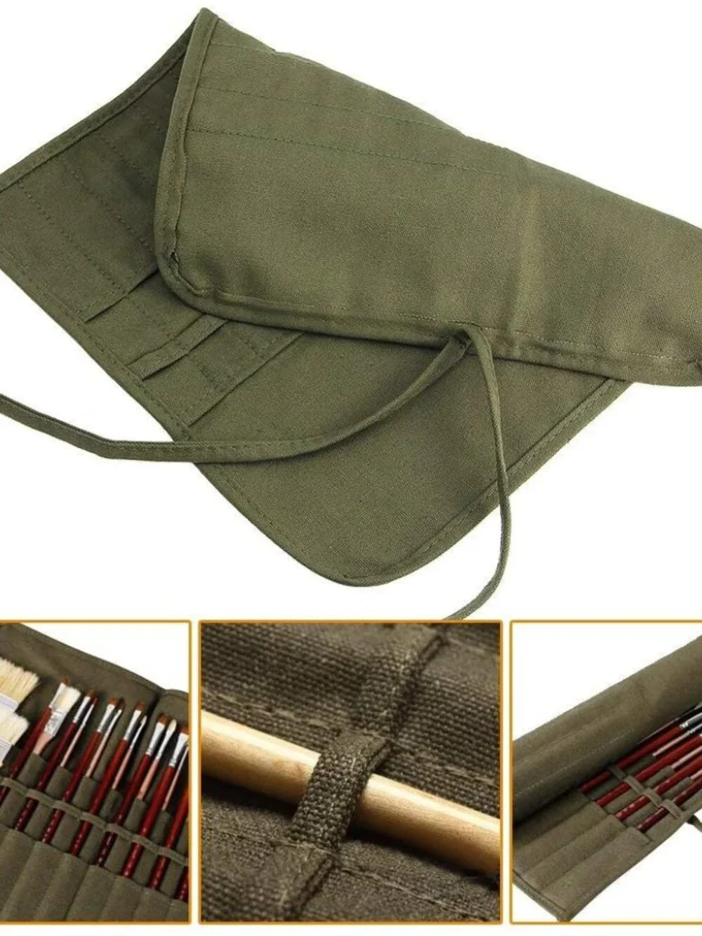Paint Brush Holder, 22 Slots Storage for Acrylic Oil Watercolor Gouache Artist R - Picture 7 of 7